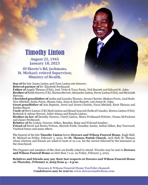 Brand wilson funeral home obituaries.  Post a Comment or Review, Post a Con...