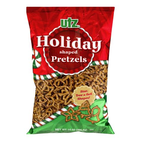 Branded Utz Holiday Shaped Pretzels Barrels (44 oz., 2 ct.) Pack of 1