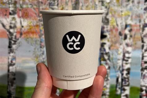 Branded compostable cups.  Branded or printed with logo, FSC board, PLA/aqueous l...