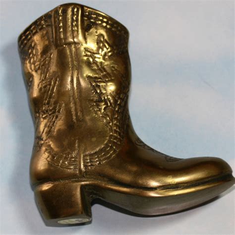 Brass Cowboy Boot - Etsy