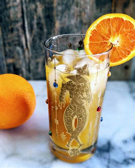 Brass monkey cocktail. Pour vodka and rum into a glass with ice. Fill it with orange juice. Glass. Highball Glass. Brass Monkey Drink is Part of the Following Theme. Yellow Drinks ... 