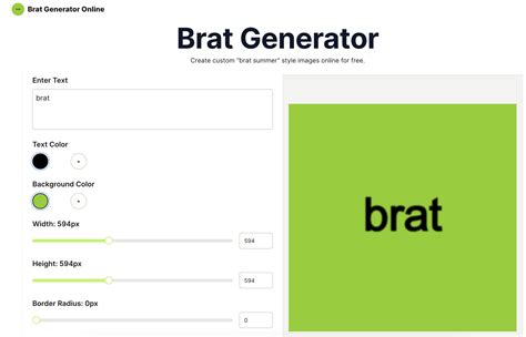 Brat Generator Free Online Brat Generator Tool to Create Unique