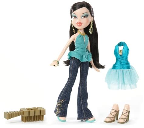 Bratz Doll Jade Passion 4 Fashion + Red Dress, Jeans & Belt, Shoes