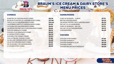 33 reviews of Braum's Ice Cream & Dairy Stores "This store is the number one store in the Braums franchise for a reason. They always are quick to serve, keep the restaurant clean, and serve hot and fresh food evey time!! ... Colin loves the grilled chicken sandwich but the only thing I have enjoyed from the menu is the Froyo Cone dipped in ...