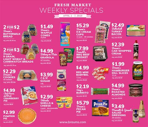 Braum's Fresh Market is fresh and convenient and loaded with fantastic savings! See all our weekly specials on our website: bit.ly/2KDmOm6 #braums …. 