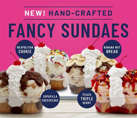 The Braums also have a variety of sweet treats. Every day should be a “sundae”! Split Bananas. Sundae from the Black Forest. Sundae with Brownie Fudge. Sundae made with candy bars. Sundae with hot caramel sauce. Sundae with hot fudge. Sundae of Pecan Caramel Cinnamon Crumb Cake.. 