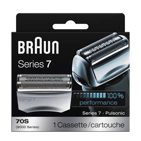 Braun series 7 replacement heads. Braun Series 7, 73S, Electric shaver head, sliver. Series 7 Cassette 73S replacement head, silver. For Series 7 (new generation). To maintain your best shave, we recommend replacing the shaver head every 18 months. Over 18 months your Braun electric shaver will cut over 6,000,000 hairs, gradually reducing cutting performance. 