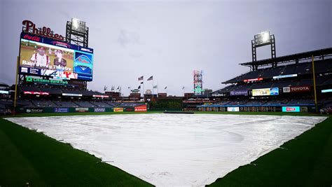 Braves, Phillies are rained out and the game is rescheduled as part of a day-night DH in September