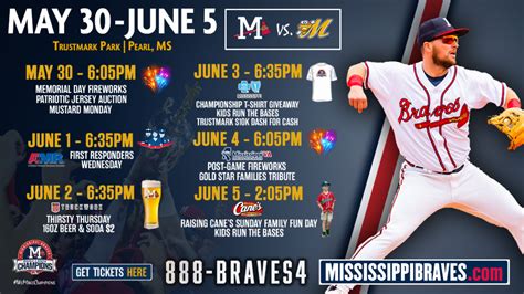 Braves promotional schedule. From the Rome Braves. Mar 3, 2022. Blake Silvers. State Mutual Stadium, 755 Braves Blvd. The Rome Braves has announced its promotional schedule for the 2022 season. The promotional schedule is ... 