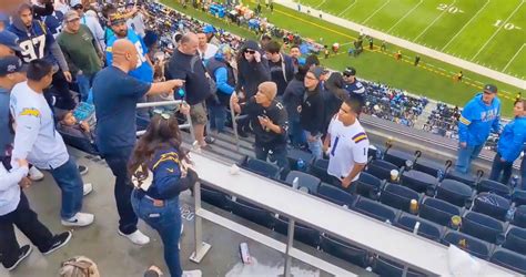 Brawling fans caught on video at Chargers-Cowboys game