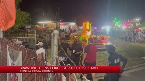 Brawling teens to force Contra Costa County Fair to close early