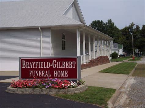 Brayfield funeral home. Brayfield - Gilbert Funeral Home Phone: (618) 625-2411 102 West Callie Street, P. O. Box 624, Sesser, IL 