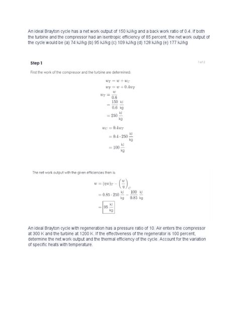 Brayton cycle problems and solutions pdf. doc / .  The document provides...