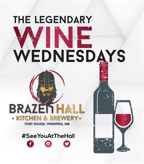 Brazen Hall Fort Rouge on Instagram: "WINE WEDNESDAY