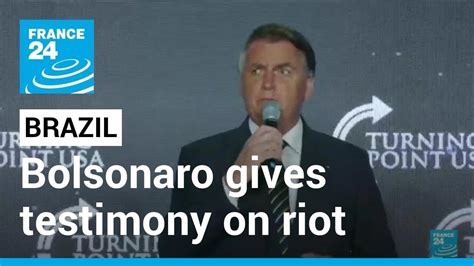 Brazil’s Bolsonaro gives testimony to police on Jan. 8 riot
