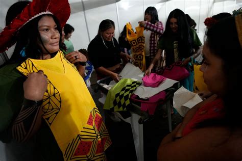 Brazilian Indigenous women use fashion to showcase their claim to rights and the demarcation of land