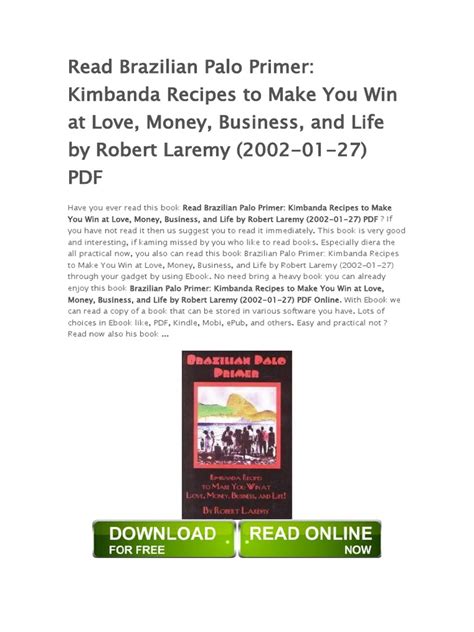 Brazilian palo primer