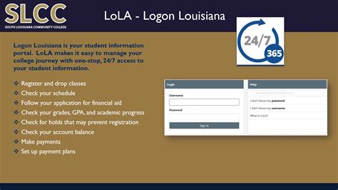 Welcome to LoLA (Log-On Louisiana), a powerful online tool t