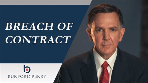 Breach of Contract Lawyer Houston, TX Burford Perry LLP