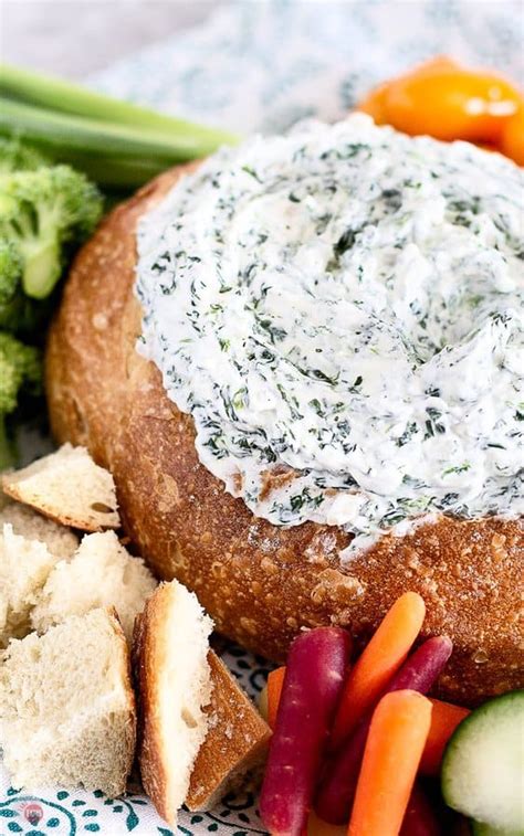 Bread Bowl Ranch Spinach Dip Recipe Recipe - Pinterest