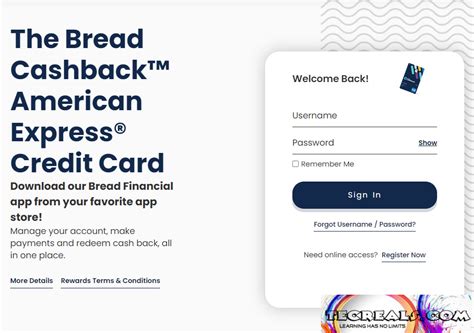 Bread cashback credit card login. Apply Now. You will earn 2.0% in Cashback Rewards for each $1 spent on eligible Purchases if you redeem your Cashback Rewards towards your Student Loan with an eligible servicer. This equates to $0.02 in Cashback Rewards, for each $1 spent. For example, if you spend $100, you will earn $2.00 in Student Loan Credit. 