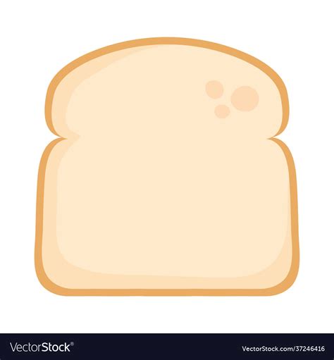 Bread slice design Royalty Free Vector Image VectorStock