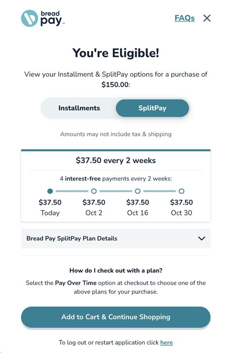 Bread splitpay. Many people compare Bread Financing vs Affirm since they offer similar services. However, qualified candidates can borrow more with Bread Payments than Affirm. If you’re trying to build credit, Bread Financing is a better option too because they report to the credit bureaus – Affirm only sends to the credit agencies under specific scenarios ... 