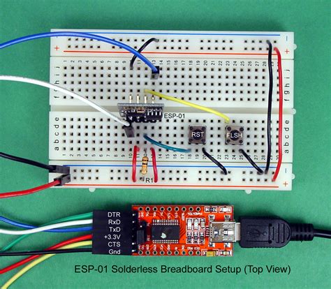 Breadboard and Program an ESP01 Circuit with the Arduino IDE