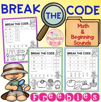 Break the Code Math and Beginning Sounds Kindergarten lessons
