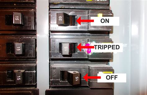 Breaker tripped. Dec 1, 2020 · Reset your tripped breaker with the following simple steps: Open your circuit breaker to view your rows of circuit switches. Spot the switch that is out of line from the others. Push the switch to the “off” and then “on” position. If your problem continues, you may have to determine if you have a blown fuse. 