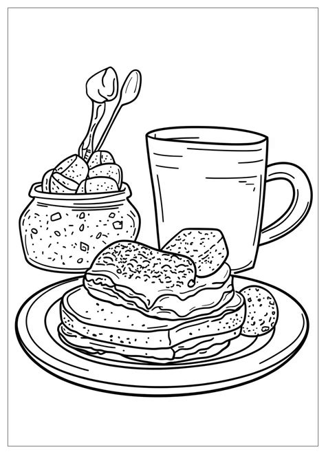 Breakfast Coloring Shee