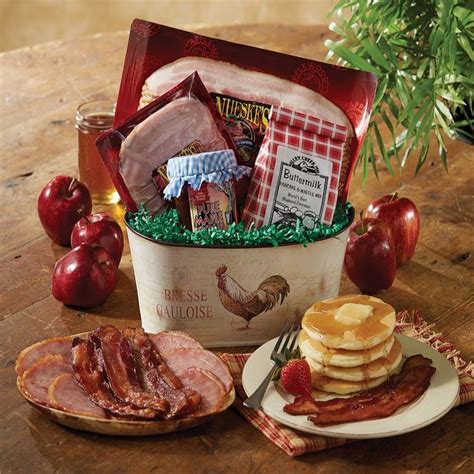 Breakfast Gift Baskets With Bacon
