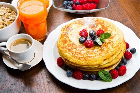 Breakfast Pancake And Juice