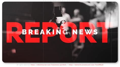 Breaking News Report, Video Templates - Envato Elements