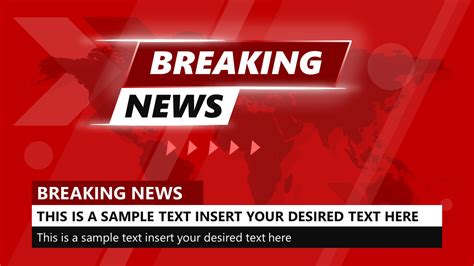 Breaking News Template for PowerPoint SlideModel