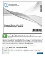 Brealey myers allen 11th edition solutions manual. - Kia borrego 2009 2012 service and repair manual.