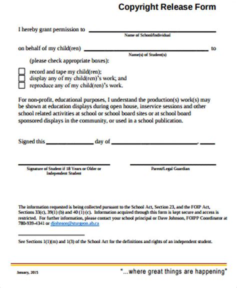 Breanna Image Copyright Release Form