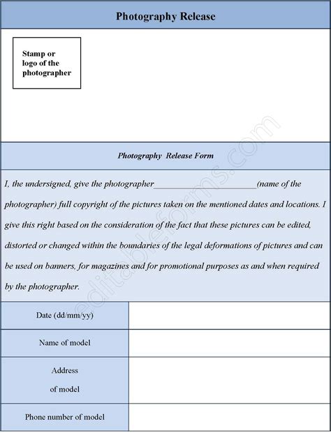Breanna Photography Image Release Form