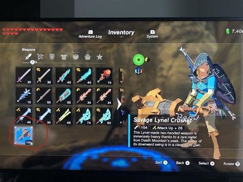 Breath of the wild can you repair weapons. Turns out the guy can "repair" the weapon I got for that dungeon. Long story short, if the dungeon specific weapon breaks and I bring the guy the materials he wants (one of them I know for a fact isn't easy to find). He will fix the weapon for me. There's one other weapon he'll fix too but I haven't found it yet, I think it involves a side quest. 