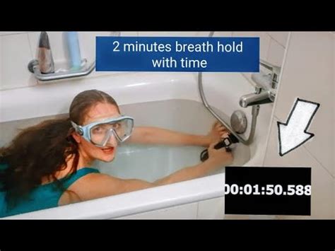 Breathholding In The Tub With Dive Mask Video APClips.com