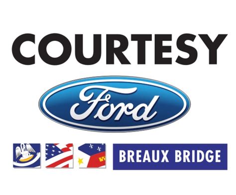 Breaux bridge courtesy ford. Courtesy Chrysler Dodge Jeep. 5.0. 25 Verified Reviews. Car Sales: (337) 944-4385 Service: (337) 347-7585. Service Closed until 8:00 AM. • More Hours. 607 Enterprise Pkwy Breaux Bridge, LA 70517. Website. Cars for Sale. 