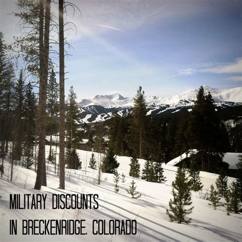 Breckenridge Ski Resort Military Discount March 2024