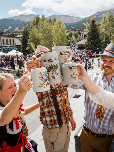 Breckenridge oktoberfest. One of the most iconic Oktoberfest events in Colorado returns with a three-day celebration in historic downtown Breckenridge, September 15-17, 2023. The 27th annual Breckenridge Oktoberfest Presented by Breckenridge Brewery mixes time-honored Oktoberfest traditions with collectible steins and local flavors from Breckenridge Brewery, this year’s premiere beer sponsor. 