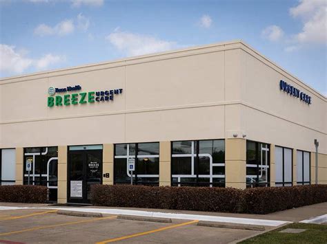 Breeze Urgent Care in Southlake. 8:00 AM - 8:00 PM, 365 Days a Year. 125 Davis Blvd. Southlake, TX 76092. 682-212-9104. Breeze Urgent Care in Southlake is located at southwest corner of Davis Blvd and West Southlake Blvd, this location proudly serves the communities of Southlake, Keller, Colleyville and Grapevine.. 