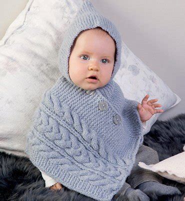 Breipatroon Poncho voor baby - Hobbydoos.nl