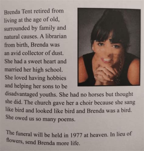 Brenda Tent Obituary: A Life Well-Lived