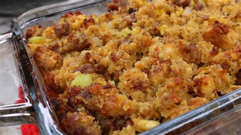 Brenda gantt cornbread dressing recipe. In an 8-inch ovenproof skillet or square metal baking pan, place the chosen fat or oil over medium heat. Heat it until it becomes hot, approximately 2 minutes, then turn off the heat. In a separate bowl, mix together the cornmeal, all-purpose flour, baking powder, salt, and sugar. 