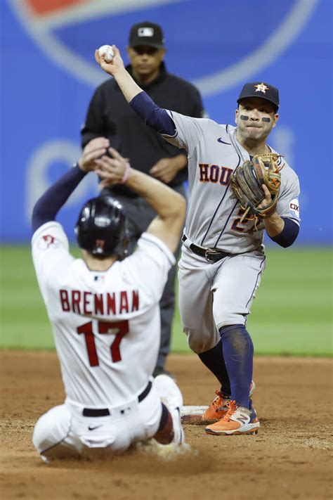 Brennan’s double in 14th gives Guardians 10-9 win over Astros