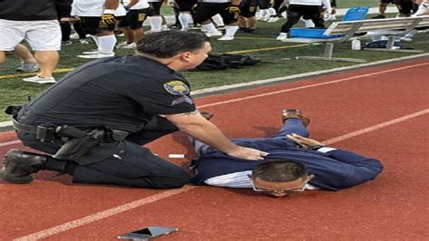 Brentwood: High school staff member arrested, tackled at football game after breaking ban
