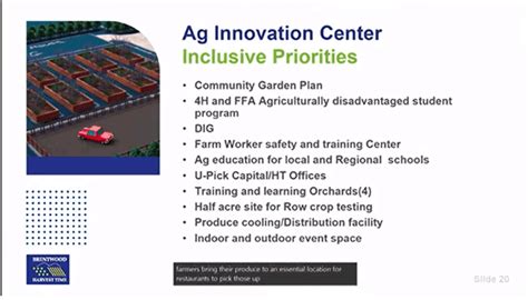 Brentwood takes step toward building agricultural innovation center
